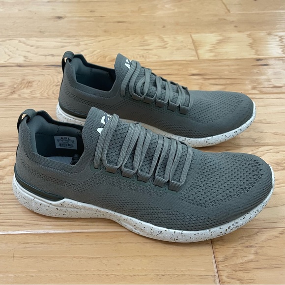 APL Techloom Breeze Running Sneakers Fatigue Pristine Speckle Green Men’s Size 9 - Picture 4 of 9